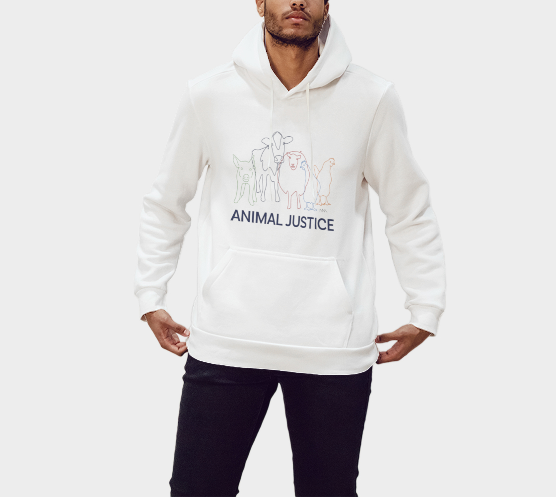 Farmed Animal Hoodie The Animal Justice Store