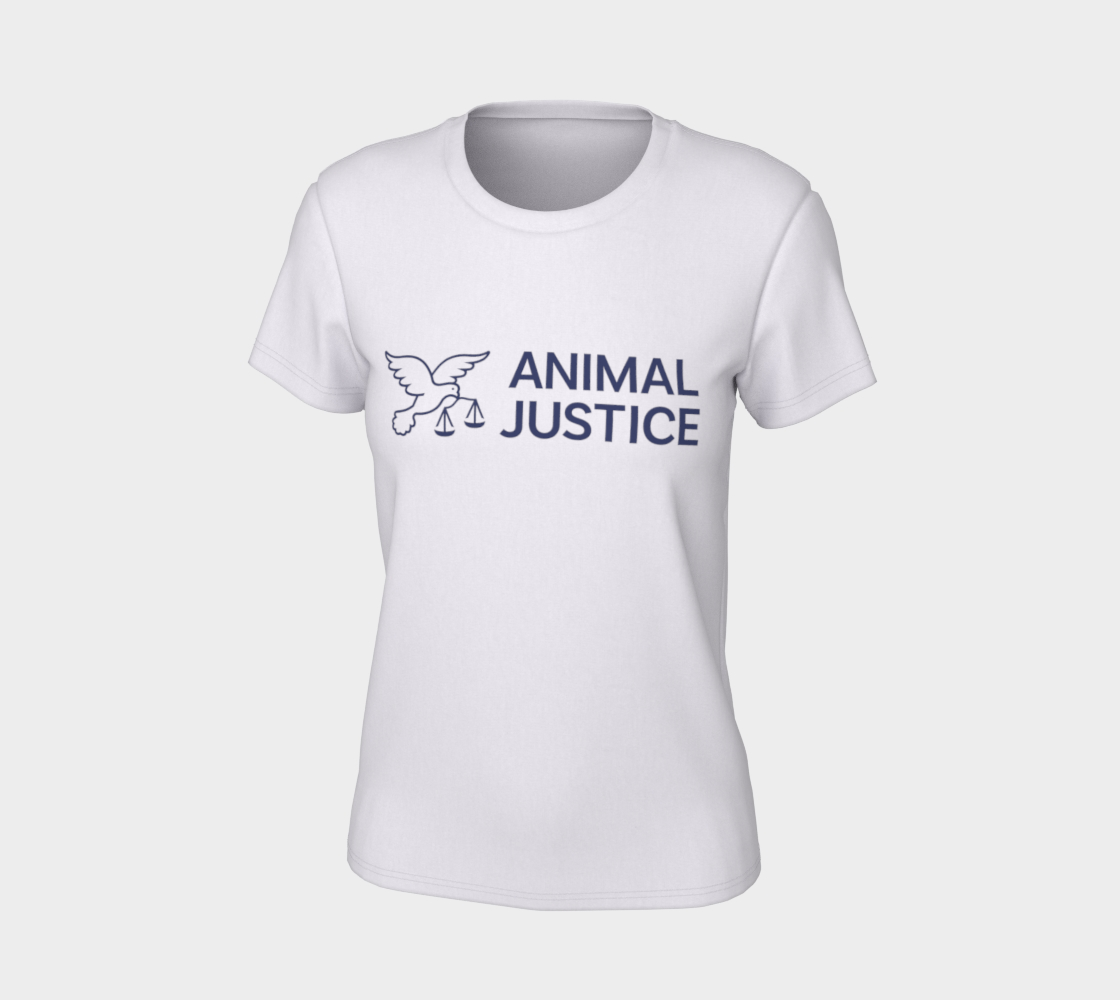 Animal Justice Women's Tee - White