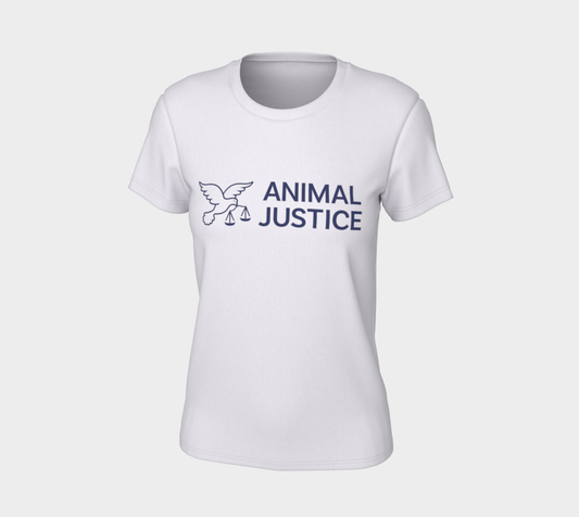Animal Justice Women's Tee - White