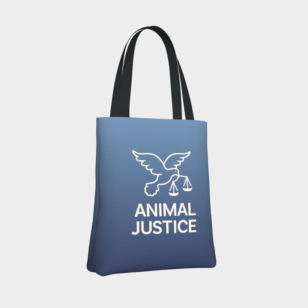 Animal Justice Tote - Blue