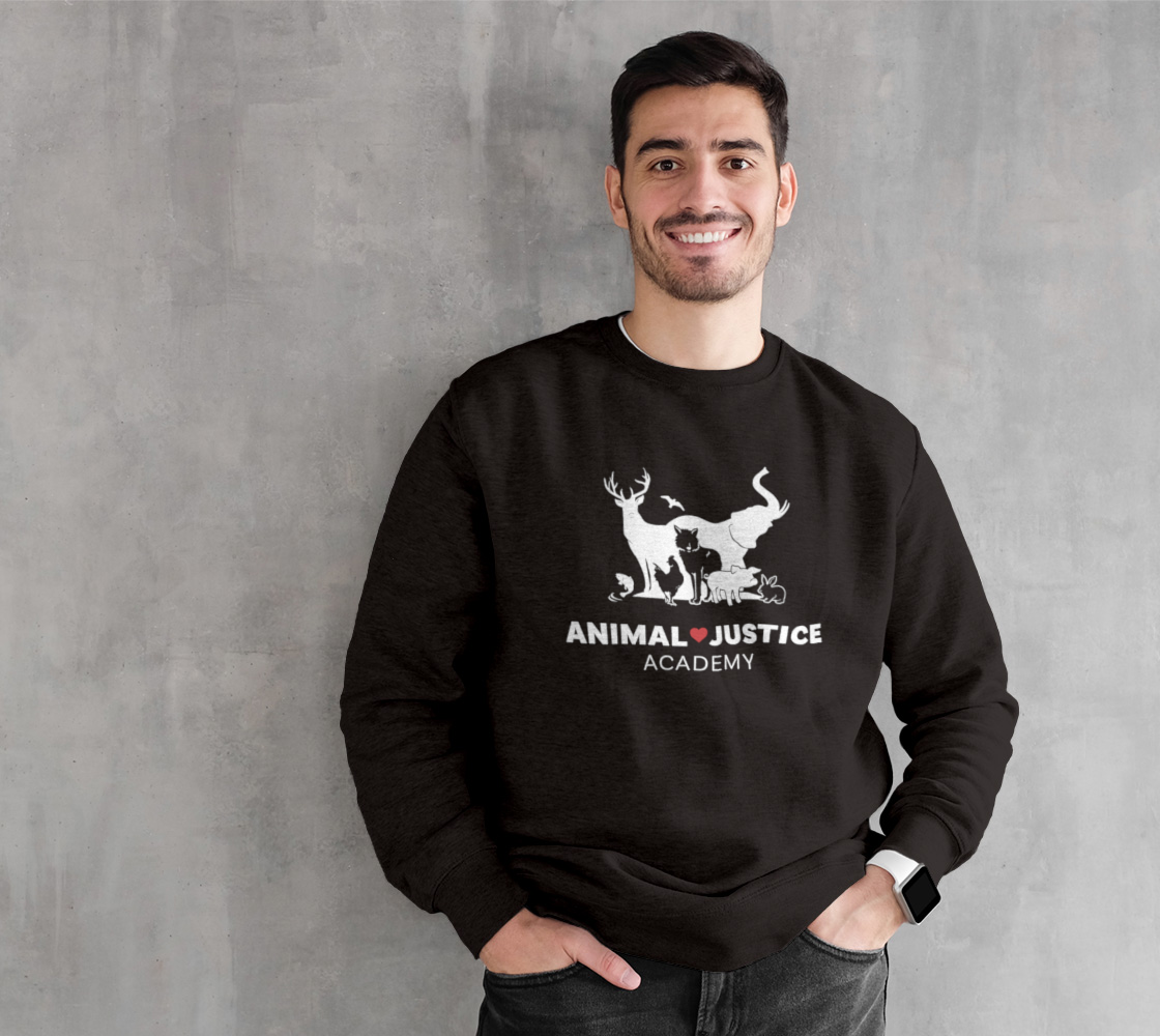 Animal Justice Academy Crewneck - Black