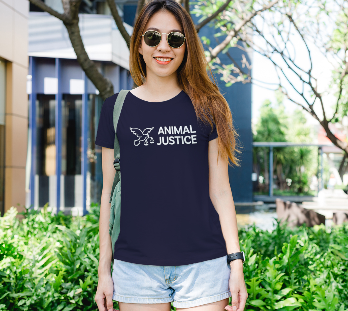 Animal Justice Women's Tee - Navy