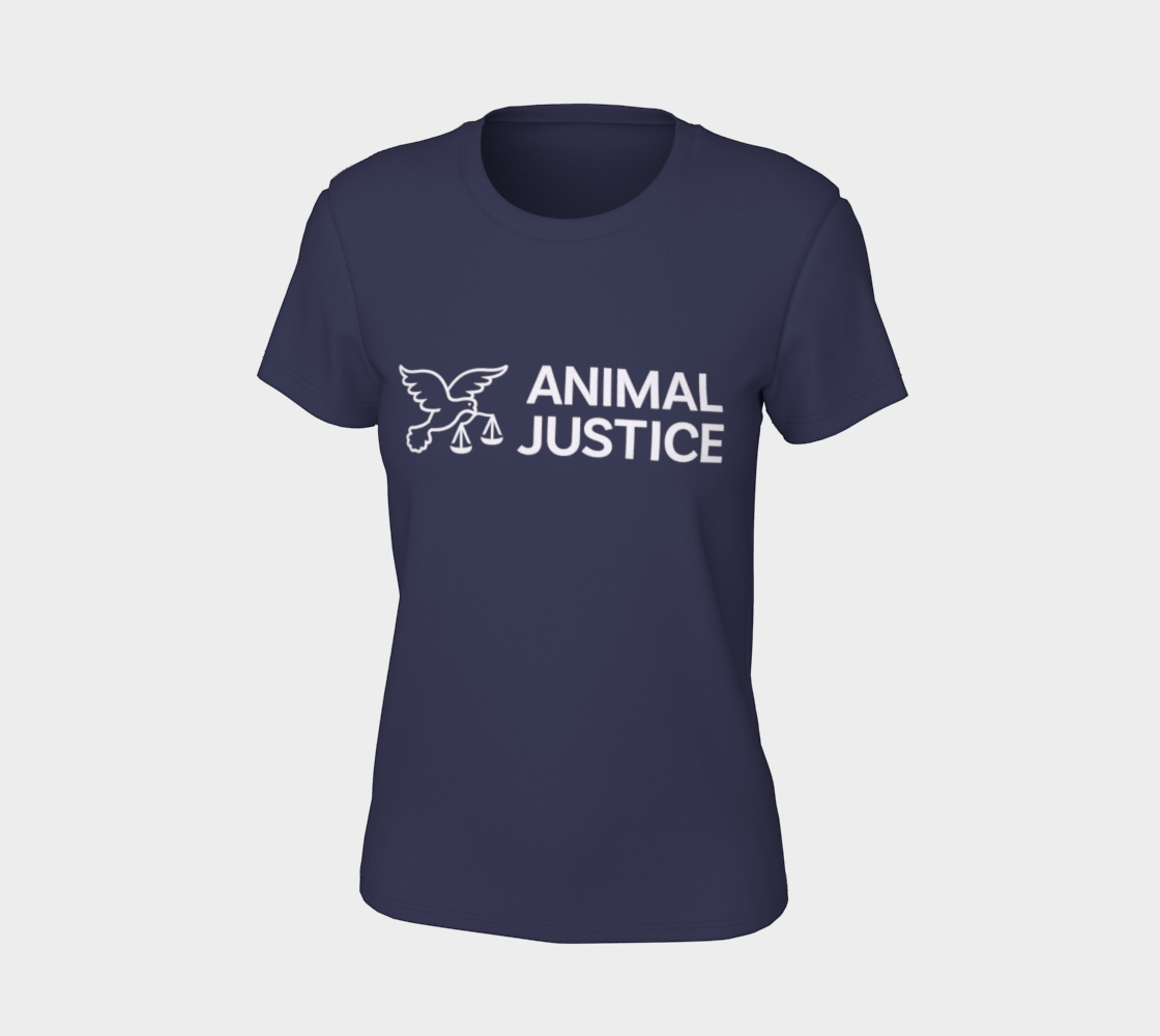 Animal Justice Women's Tee - Navy
