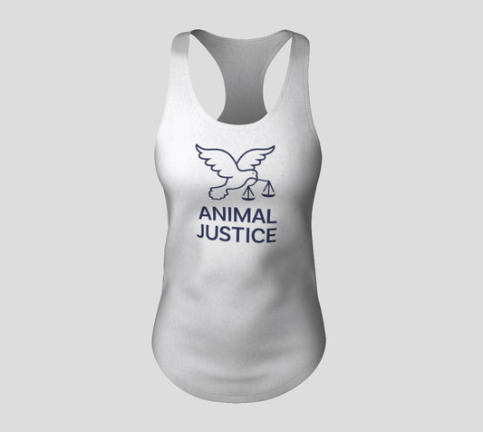 Animal Justice Logo Racerback Tank