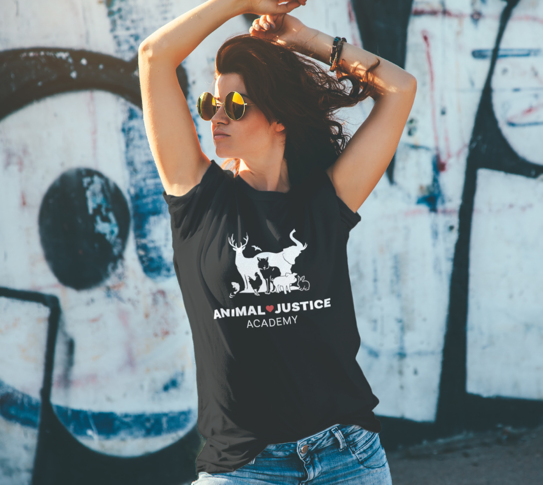 Animal Justice Academy Unisex Tee - Black