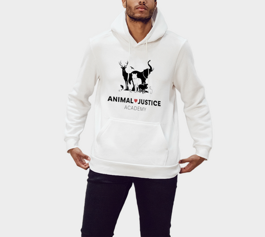 Animal Justice Academy Hoodie - White