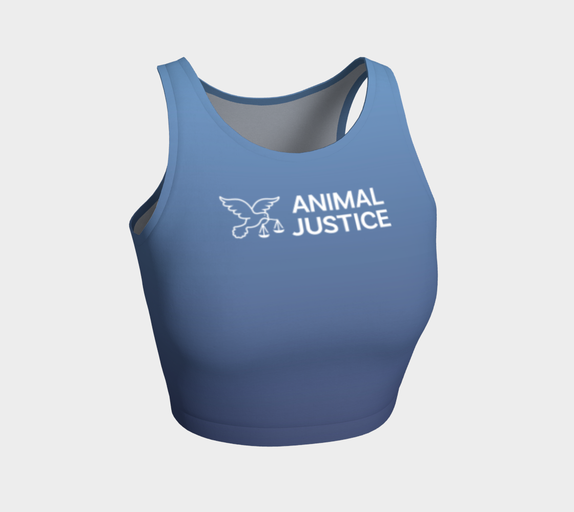 Animal Justice Athletic Crop Top