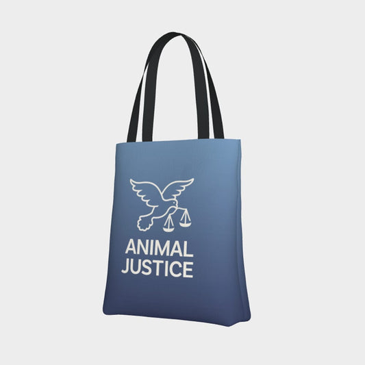 Animal Justice Tote - Blue