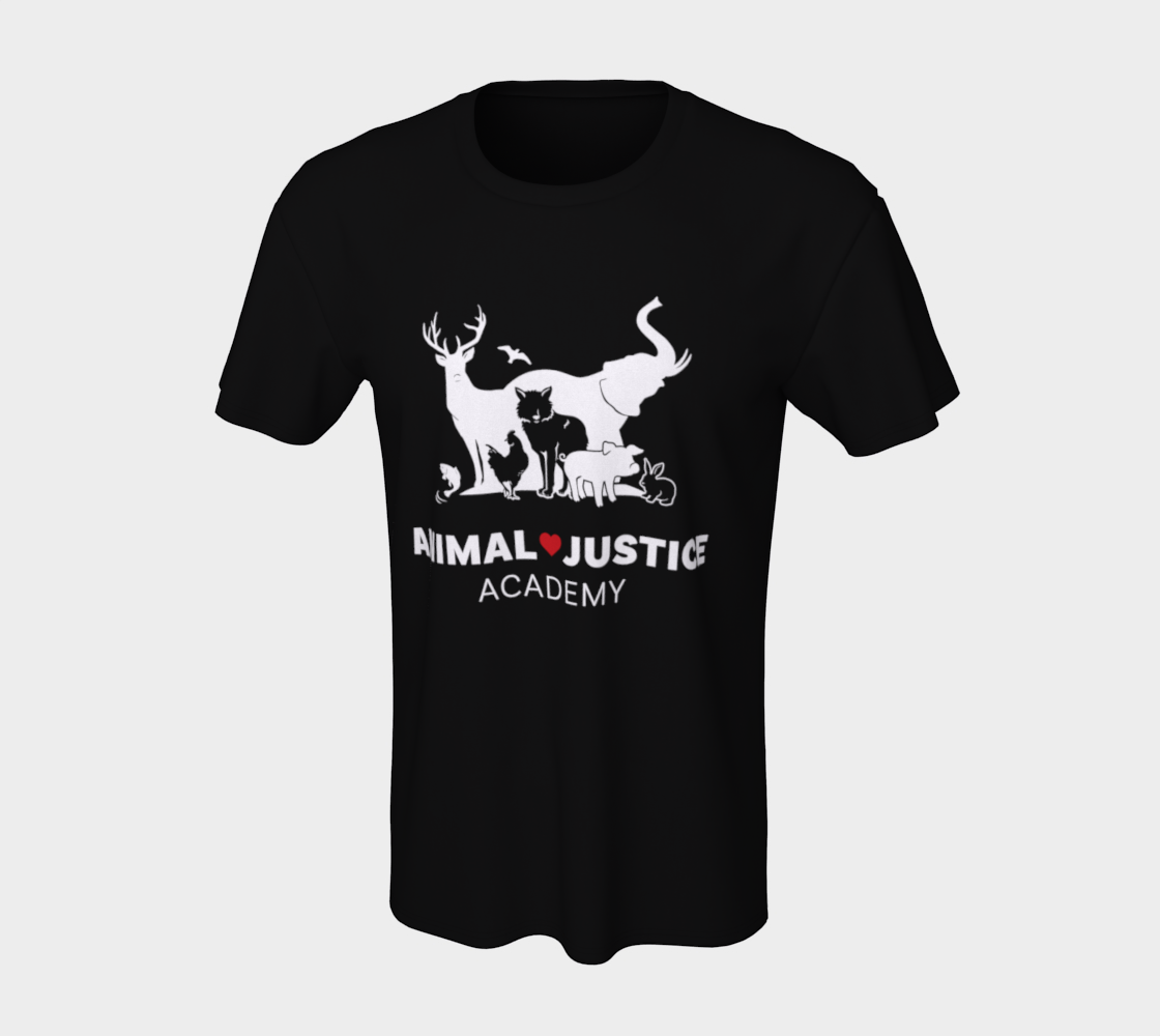 Animal Justice Academy Unisex Tee - Black